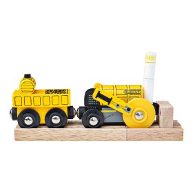 Bigjigs Rail Replika povijesne lokomotive Rocket + 2 tračnice, Bigjigs Rail