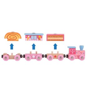 Bigjigs Rail Sweet express + 3 tračnice, Bigjigs Rail