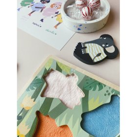 Vilac Senzorno umetanje puzzle Jungle, Vilac