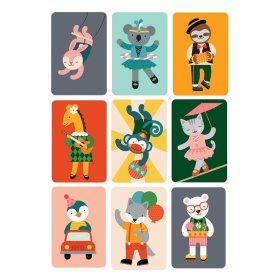 Petit Collage Cards in a jar glupi majmun, Petit Collage