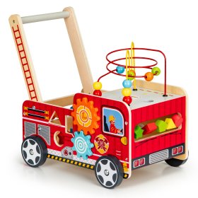 Drvena hodalica - vatrogasno vozilo, EcoToys