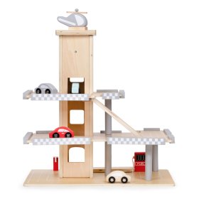 Drvena garaža sa liftom, EcoToys