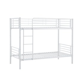 Metalni krevet na kat BUNKY 200x90 cm - bijeli