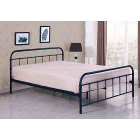 Metalni krevet LINDA 120x200 cm - crni, Halmar