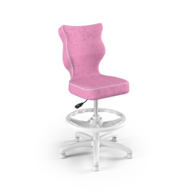 Dječja ergonomska stolica prilagođena visini od 119-142 cm - roza, ENTELO