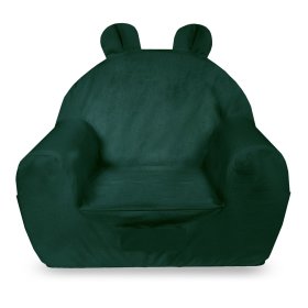 Dječja stolica s ušima - tamno zelena