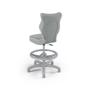 Dječja ergonomska radna stolica prilagođena visini od 119-142 cm - siva
