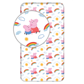 Plahta Prase Peppa 90 x 200 + 25 cm, Sweet Home, Peppa pig