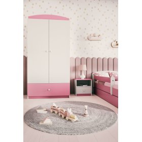 Ourbaby ormar - ružičasto-bijeli