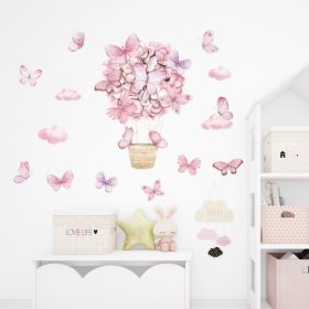 Zidne naljepnice - Pink leptiri