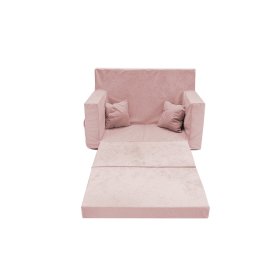 Dječji kauč na razvlačenje Classic - puder roza, FLUMI