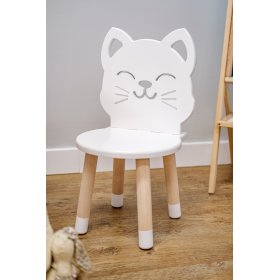 Dječja stolica - Mačka - bijela