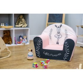 Dječja stolica Bunny Ballerina - bijelo-roza