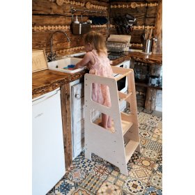 Montessori toranj za učenje Hugo MAXI 90 - prirodan, LilaBaby