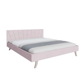 Tapecirani krevet HEAVEN 120 x 200 cm - puder roza, FDM