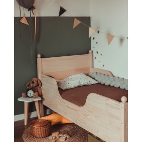 Dječji drveni krevet VINTAGE - prirodan, ScandiRoom