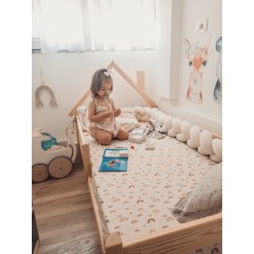 Dječji krevet kućica Ollie - prirodni, Litdrew