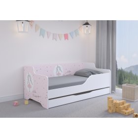 Dječji krevetić s naslonom LILU 160 x 80 cm - Princess, Wooden Toys