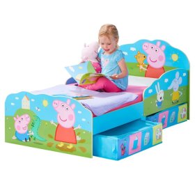 Dječji krevet Peppa Pig s kutijama za odlaganje