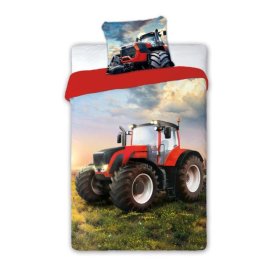 Dječja posteljina Crveni traktor