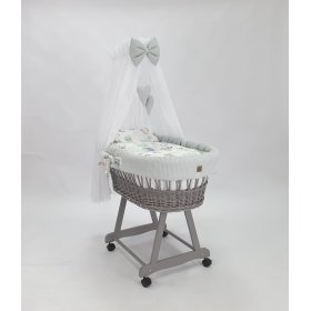 Pleteni krevetić sa opremom za bebu - Jež, Ourbaby
