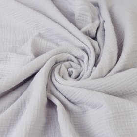 Muslinski pokrivač i jastuk s punjenjem 100x135 + 40x60 - svijetlo siva, Matex