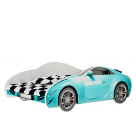 S-CAR Krevet u obliku automobila - plava boja