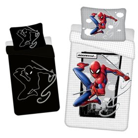Posteljina sa svjetlećim Spider-man efektom 140 x 200 cm + 70 x 90 cm, Sweet Home, Spiderman