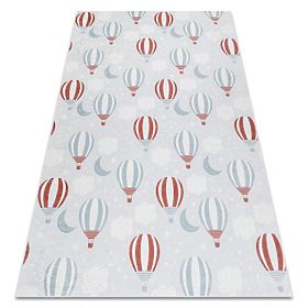 BAMBINO 1349 prostirka za pranje Baloni, oblaci za djecu protuklizna - siva, F.H.Kabis