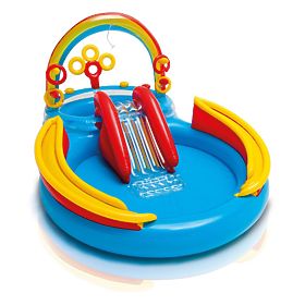 bazen za djecu s toboganom RAINBOW, INTEX