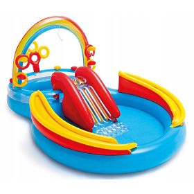 bazen za djecu s toboganom RAINBOW, INTEX