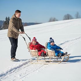 Saonice za blizance Duo - različite boje sjedala, Mikrus