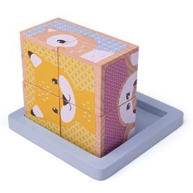 Bigjigs Baby Drvene kocke Woodland, Bigjigs Toys