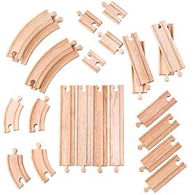 Bigjigs Rail Drvene šine set od 24 dijela