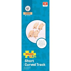 Bigjigs Rail Kratka kružna tračnica 10 cm 4 kom