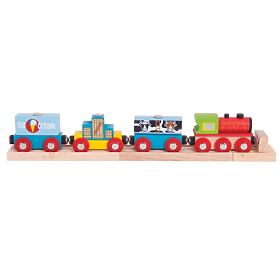 Bigjigs Rail Teretni vlak + 3 kolosijeka, Bigjigs Rail