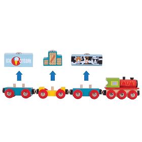 Bigjigs Rail Teretni vlak + 3 kolosijeka, Bigjigs Rail