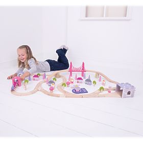 Bigjigs Rail Velika drvena željeznička pruga za princeze