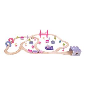 Bigjigs Rail Velika drvena željeznička pruga za princeze
