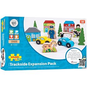 Bigjigs Rail Veliki set drvenih dodataka za željezničke tračnice