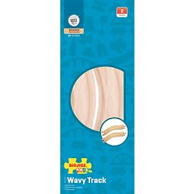 Bigjigs Rail Zakrivljene vodilice 22 cm 2 kom