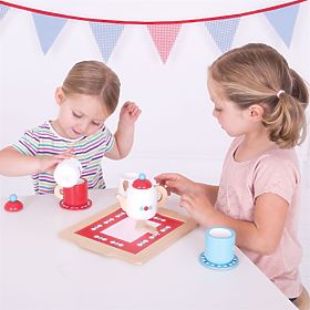 Bigjigs Toys Čajni set s točkicama, Bigjigs Toys