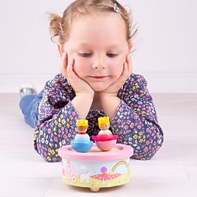 Bigjigs Toys Drvena glazbena kutija fantasy
