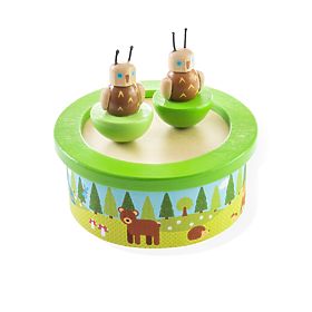 Bigjigs Toys Drvena glazbena kutija woodland, Bigjigs Toys