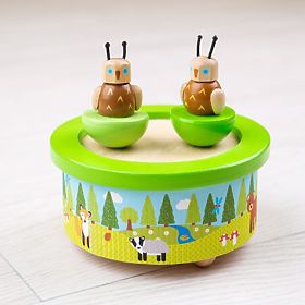 Bigjigs Toys Drvena glazbena kutija woodland, Bigjigs Toys