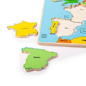 Bigjigs Toys Drvena puzzle karta Europe 25 dijelova