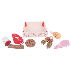 Bigjigs Toys Drvene kobasice u kutiji