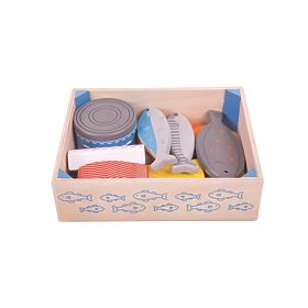 Bigjigs Toys Drvene morske plodove u kutiji, Bigjigs Toys