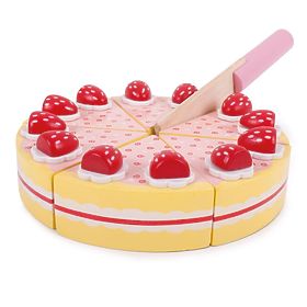 Bigjigs Toys Drveni kolač s jagodama