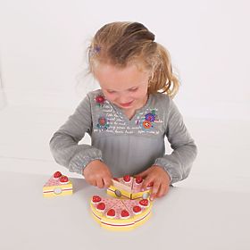 Bigjigs Toys Drveni kolač s jagodama